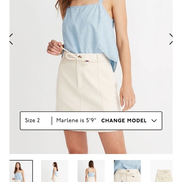 “Madewell- Captain A Line Mini Skirt size 4” - Picture 2 of 10